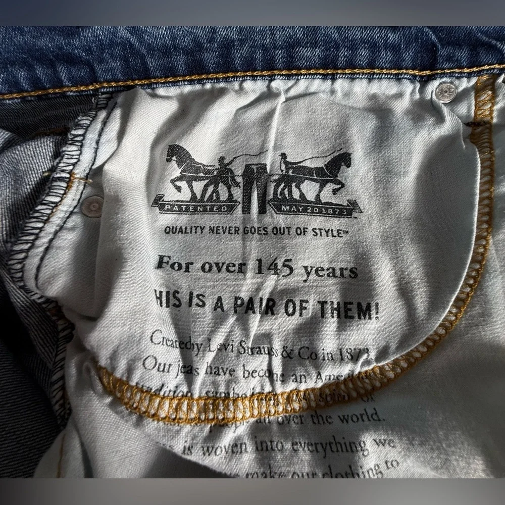 Levi's Men's Straight Jeans in Deep Blue